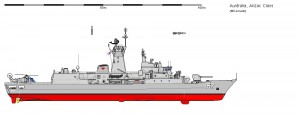 HMAS Perth in configuratia finala - Sursa: www.shipbucket.com