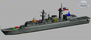 3D modificari ale fregatei Almirante Williams - Sursa: combatace.com