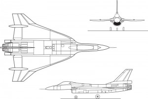 Schita F-16XL - Sursa: Wikipedia.org