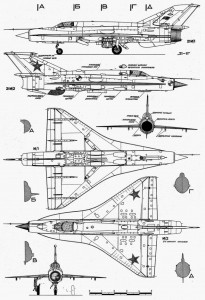Planul de forme MiG-21I Analog - Sursa: forum.valka.cz