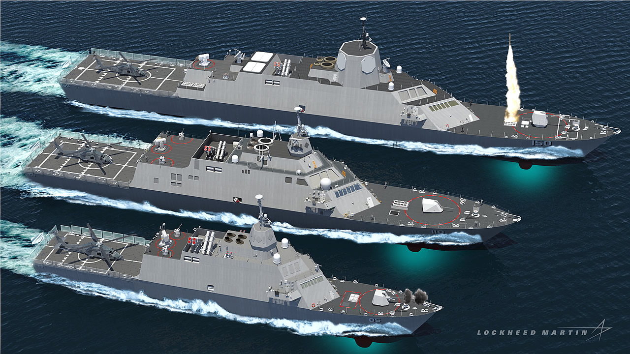 MMCS (Multi-Mission Combat Ship) - Variante LCS pentru export, probabil asa va arata si viitoarea fregata a USN - Sursa: defenseindustrydaily.com