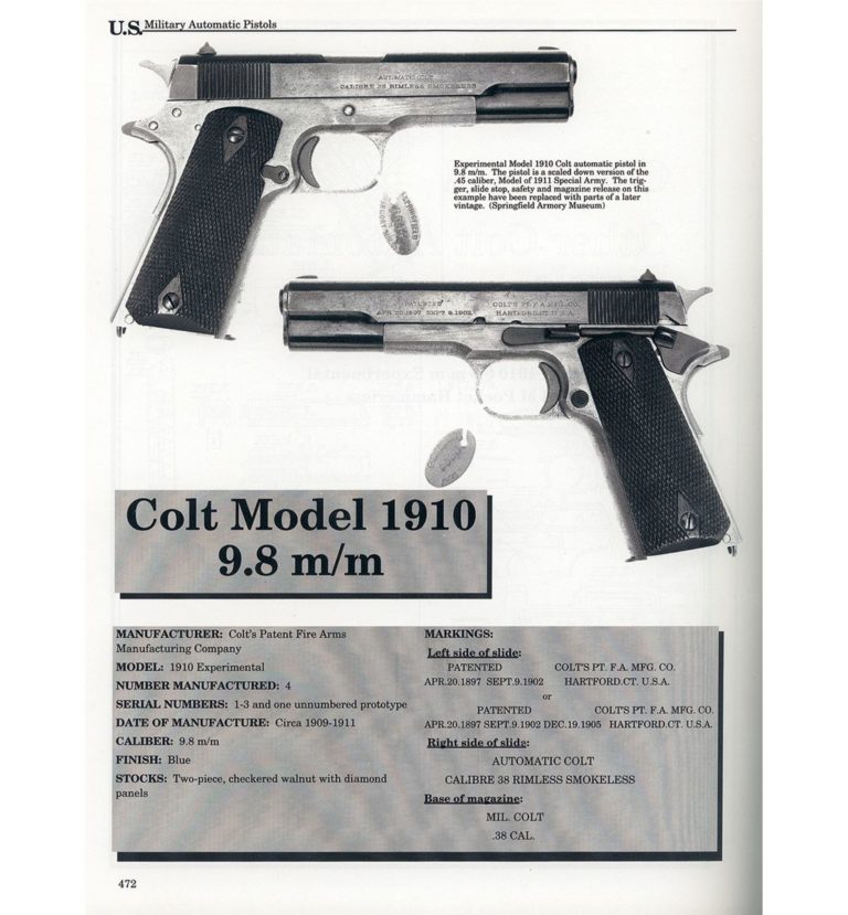 Cand Romania nu a cumparat Colt M1910.